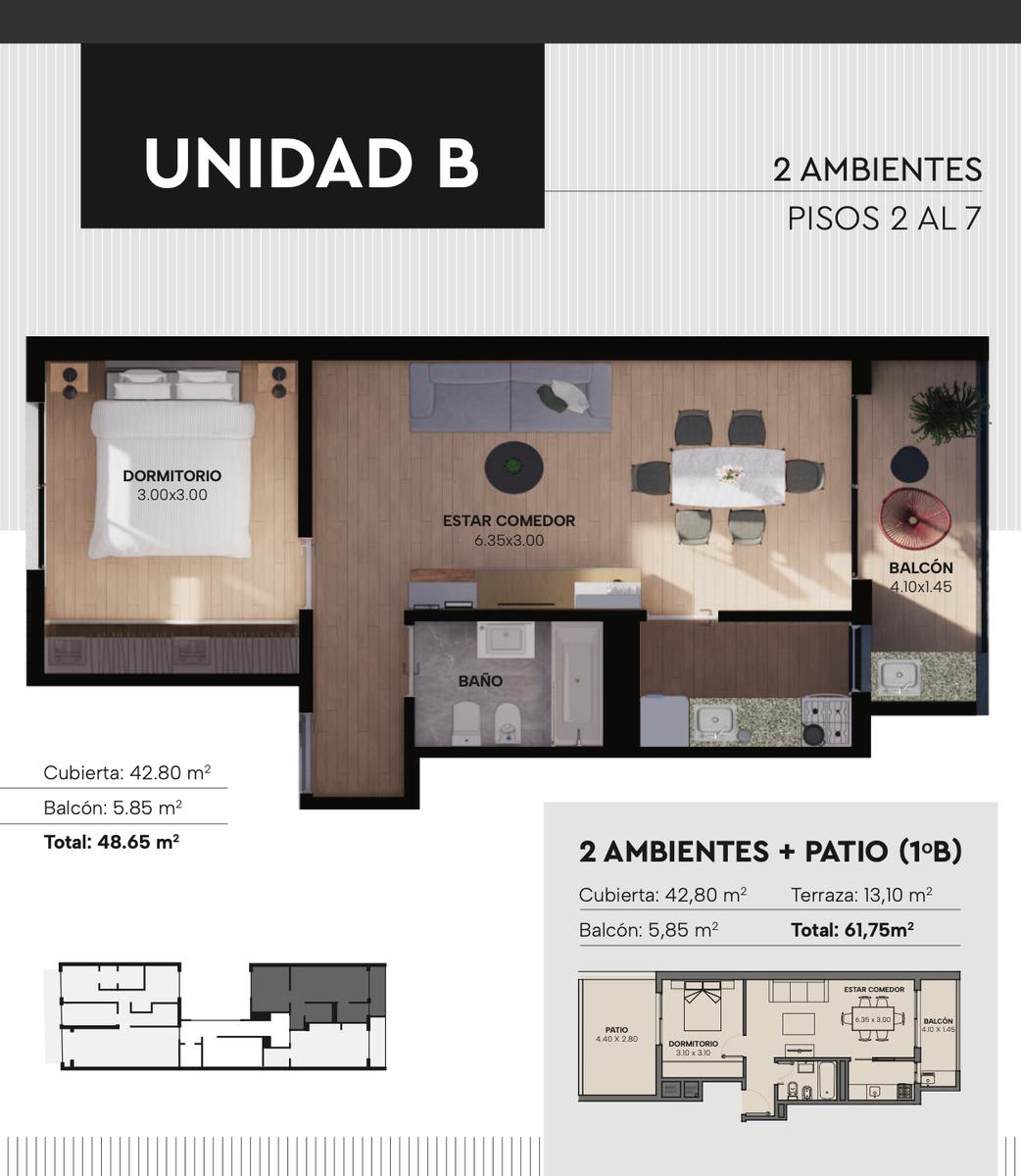 Emprendimiento Cuenca y Juan B Justo 1/2/3 Ambientes Entrega 2025