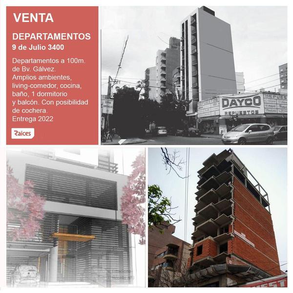 Departamento en venta de 1 dormitorio a 100m. de Bv. Gálvez