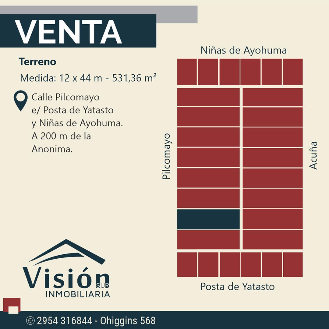 Terreno sobre corredor Comercial Pilcomayo