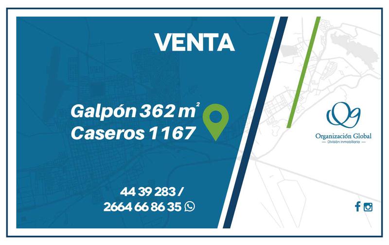 VENTA. Galpón 362 m² Caseros 1167