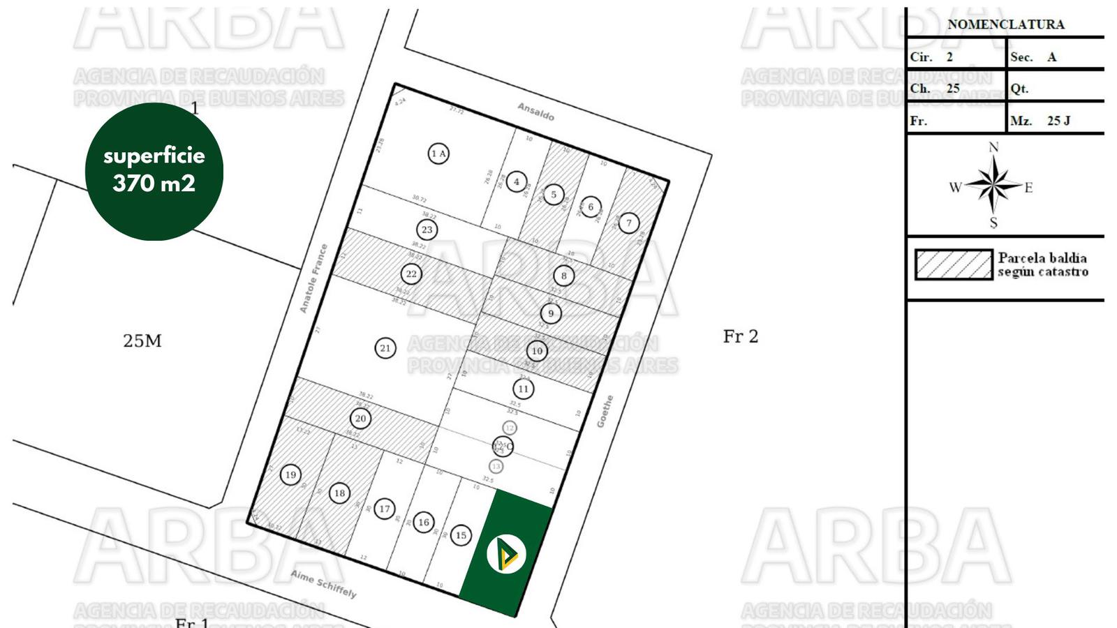 Venta Terreno de 400 m2 con Pileta - La Reja Sur