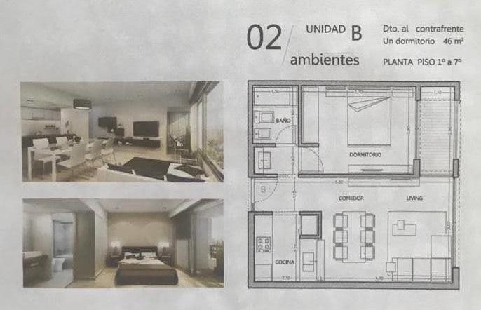 Venta Departamento 1 dormitorio. Categoría. 38 e 14 y 15