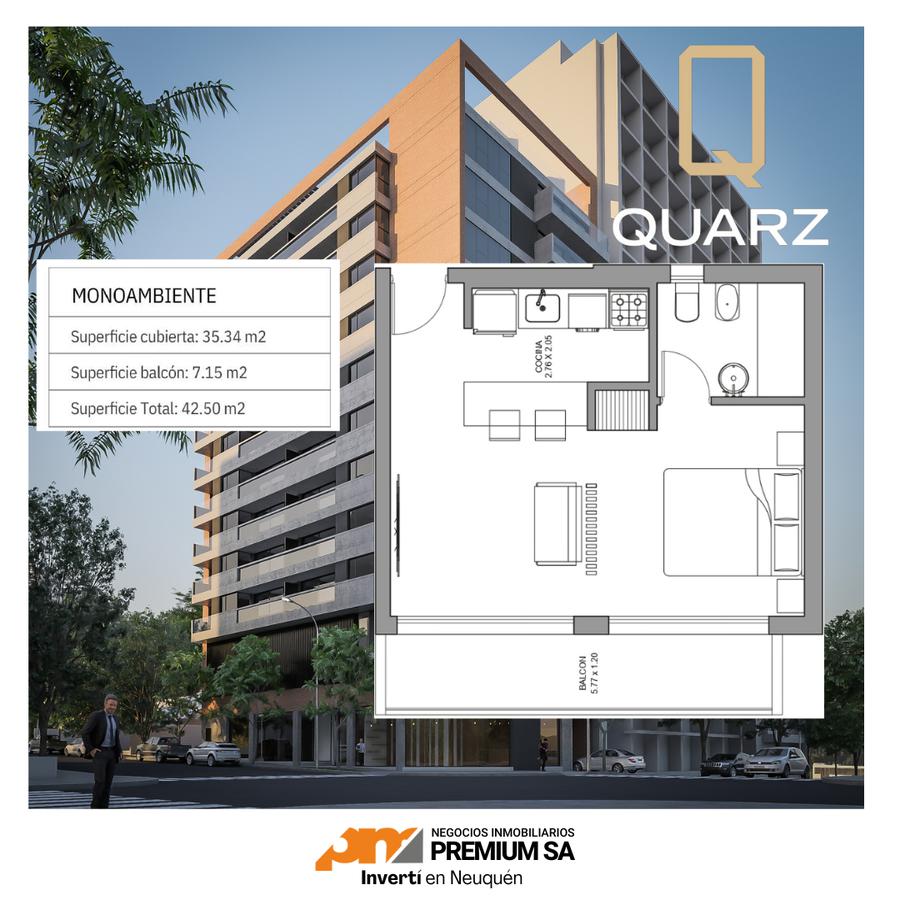 Monoambiente con Balcón - Yrigoyen 705 - Neuquén Capital