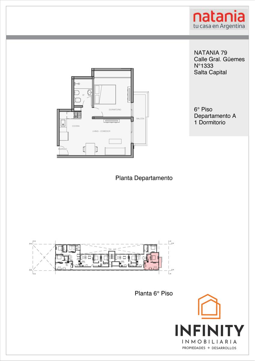 Departamento en Güemes al 1300