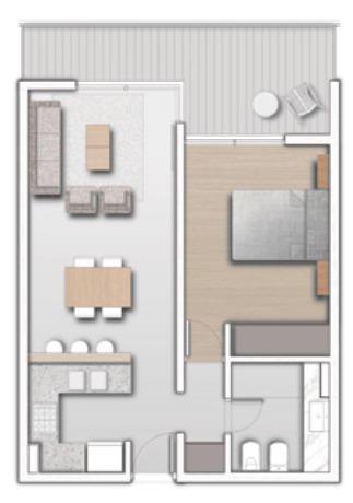 Departamento en venta de 1 dormitorio con balcón amplio al frente - Barrio España y Hospitales