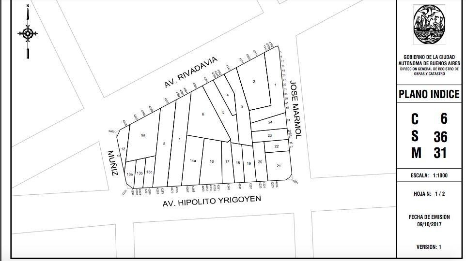 Terreno en  Hipólito Yrigoyen al 4200 CABA