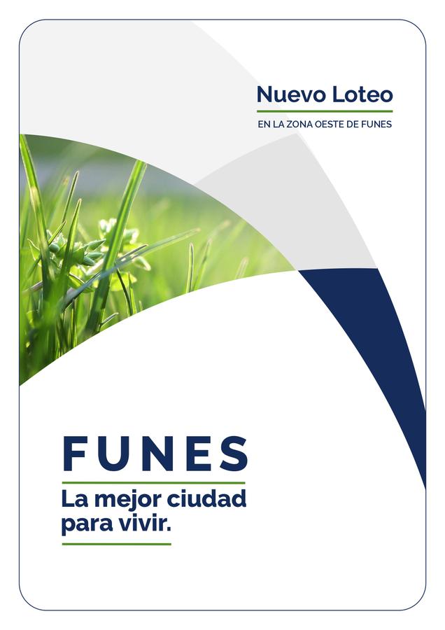 VENTA / FINANCIA - Terreno en Funes- Zona Oeste