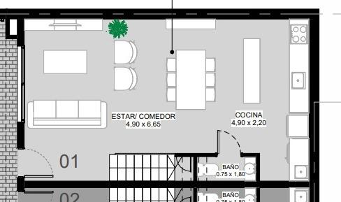 Venta de Departamentos al pozo en el centro de Rosario 2 dormitorios