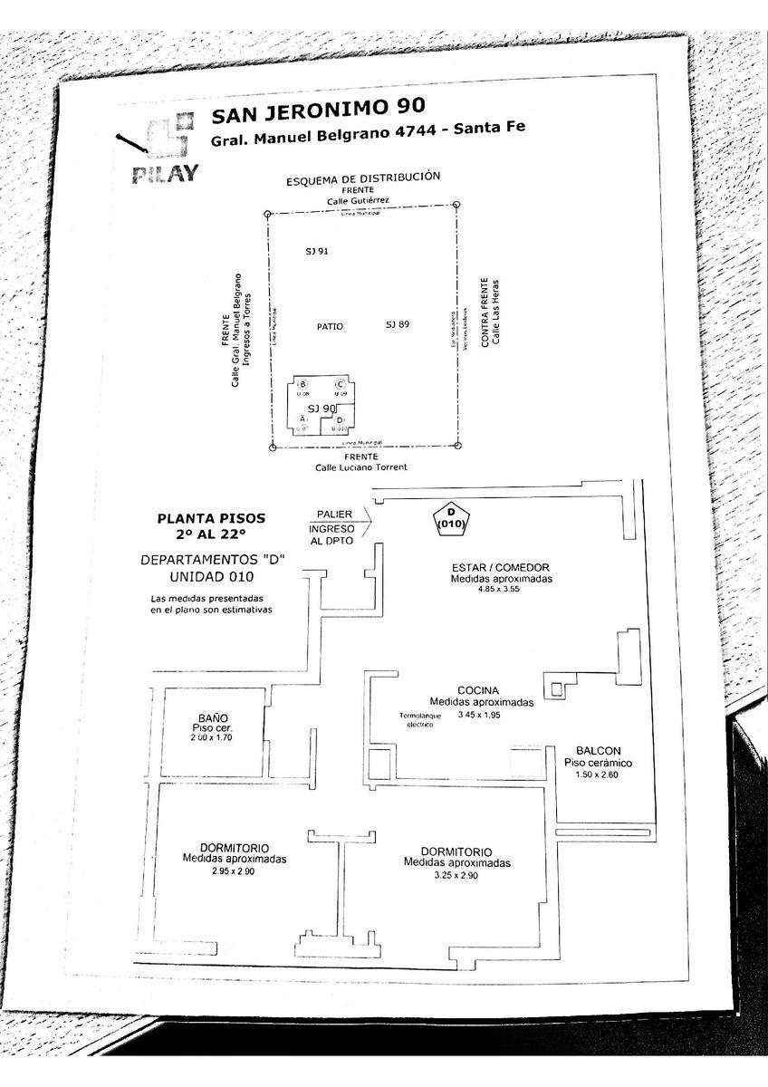 Venta Plan Pilay adjudicado Santa Fe - 2 dormitorios parque federal