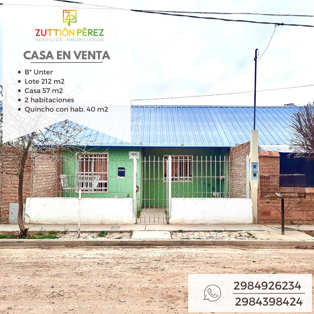 Casa en  venta barrio unter 2 habitaciones zona centro de formacion docente