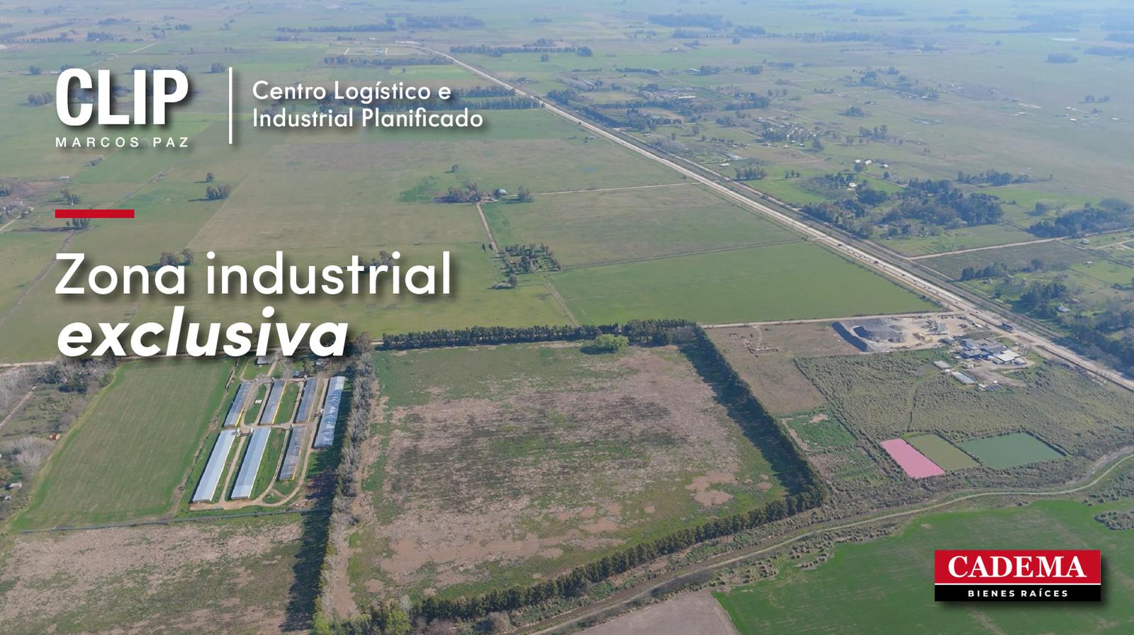 Terrenos Industriales en Venta en CLIP Marcos Paz. Zona industrial exclusiva. Lotes de 3080 m2