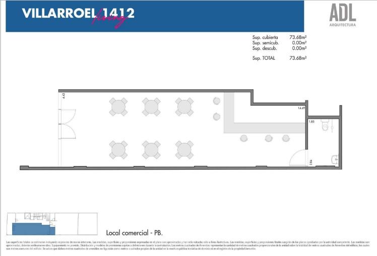 Local Comercial de 74m2 en PB - Emprendimiento en Pozo - VILLA CRESPO