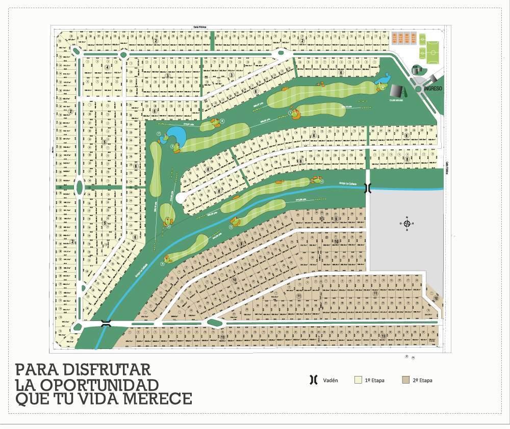 Lote 1500 m2 en La Cascada Country Golf