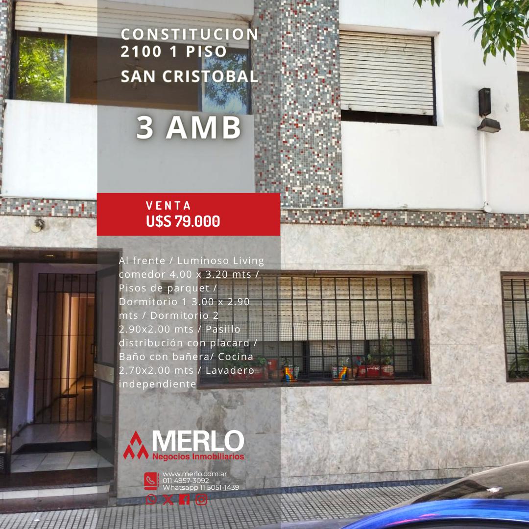 Departamento en  S. Crsitobal 3 amb