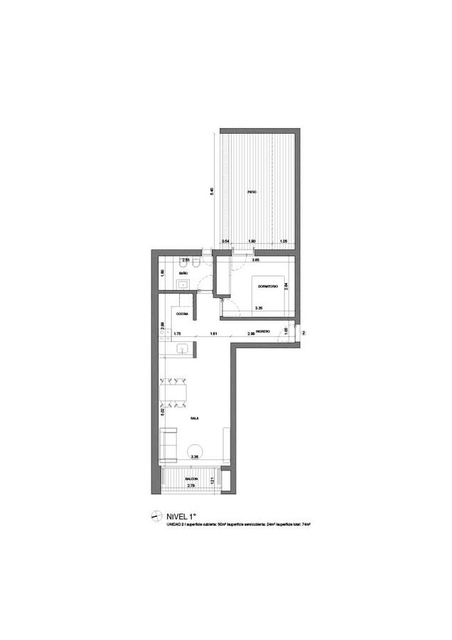 VENTA - Departamento -1 dormitorio - Abasto, Rosario.