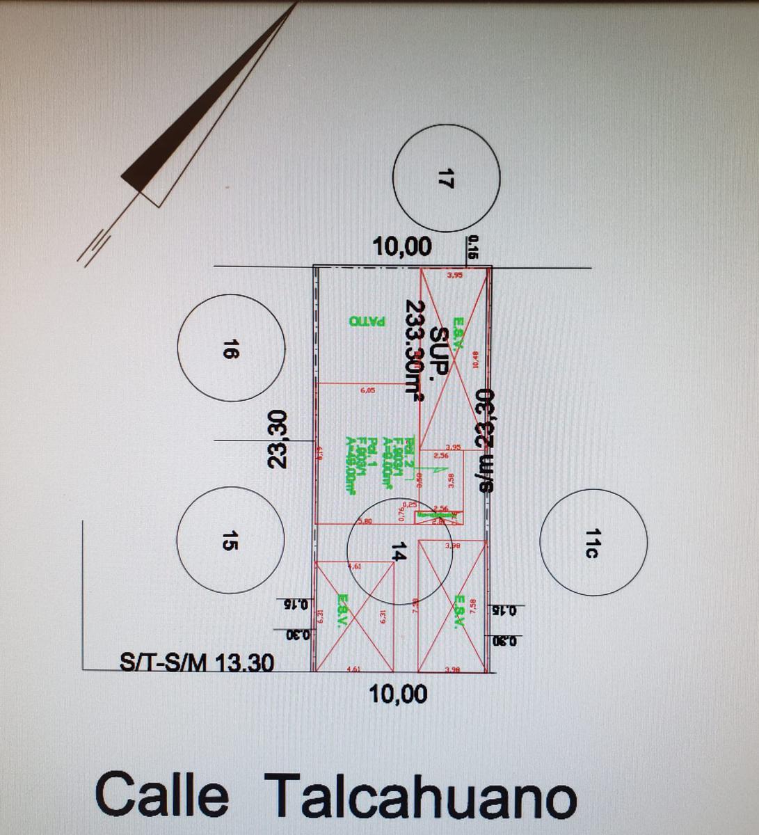 Lote en venta de 233 m2 en Talcahuano al 800