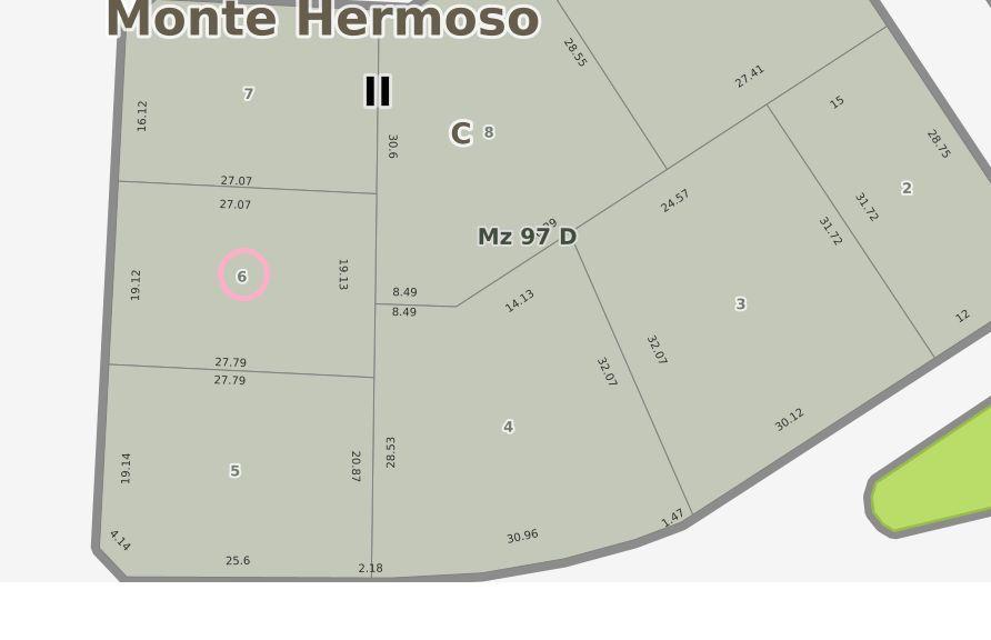 Terreno en venta de 524m2 ubicado en Monte Hermoso