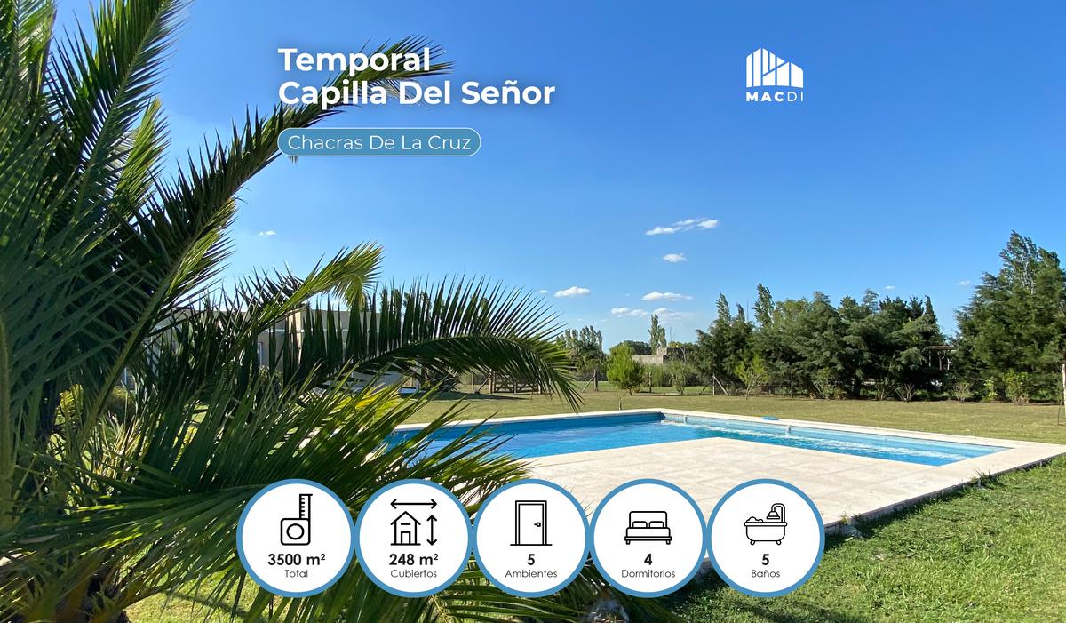 Excelente Casa con parrilla y pileta - Alquiler Temporal - Capilla Del Señor