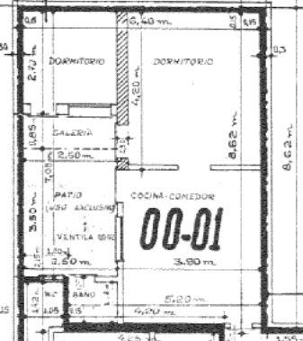 VENTA - Departamento de 2 Dormitorios con Patio  en Barrio Pichincha, Rosario.