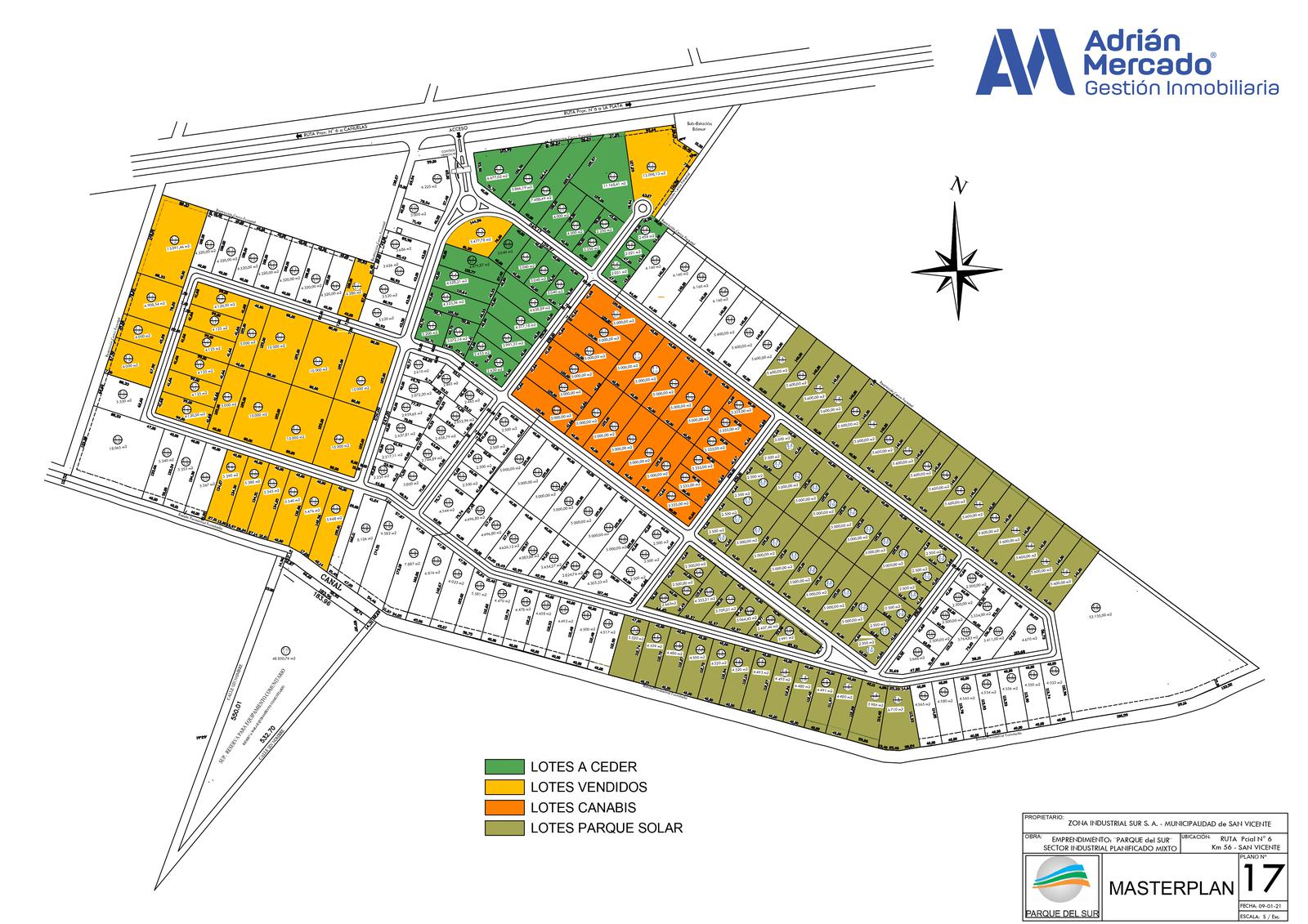 Terrenos en venta en Parque Industrial del Sur San Vicente