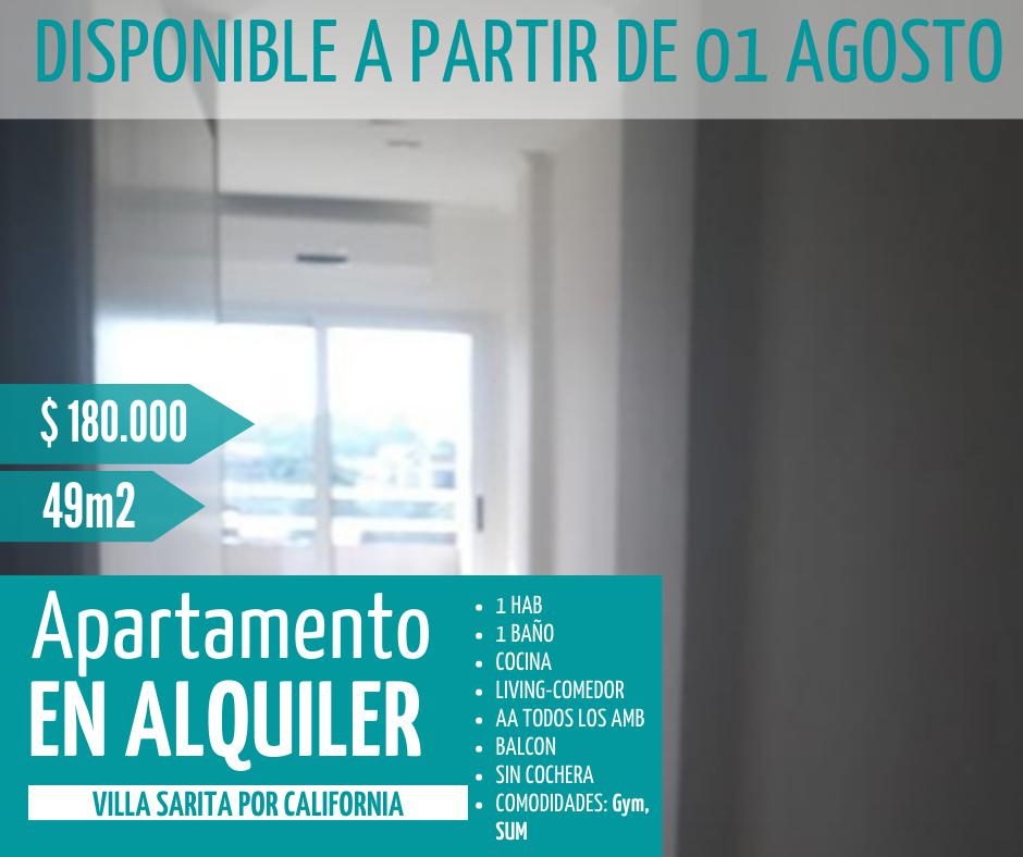 Departamento en  Alquiler