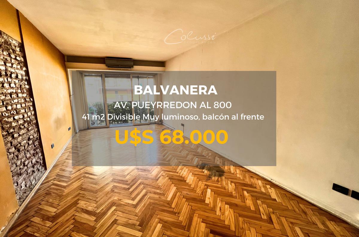 Departamento en BALVANERA, 2 AMB C/BALCON FRENTE SUPER LUMINOSO