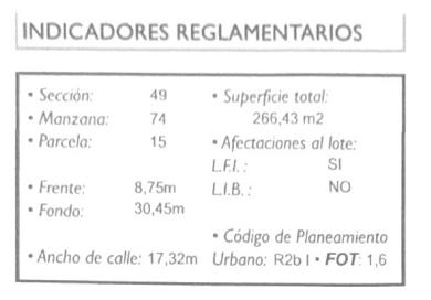 Terreno 266 m2