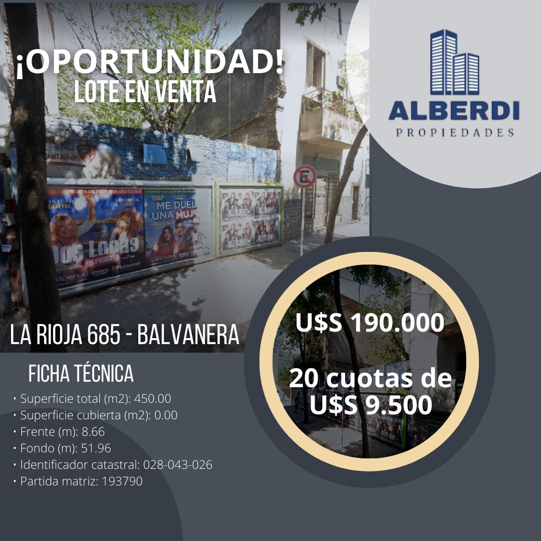 Terreno en Venta en Balvanera