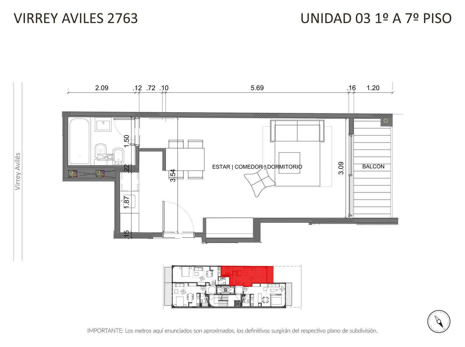 VENTA DEPARTAMENTO APTO PROFESIONAL 1 AMBIENTE EN BELGRANO - EN CONSTRUCCION