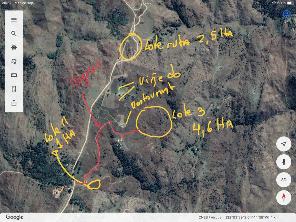 Cba-Yacanto Cal-7km Lote''3''4,6ha-acc RS273-19 lotes-Inc Viñed/Restó-Vta pan V de Calam-Sin exp-Escrit