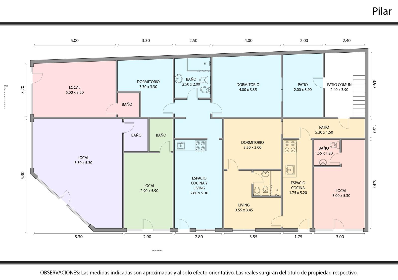 VENTA  ESQUINA de 4 LOCALES y 2 DEPARTAMENTOS  PILAR