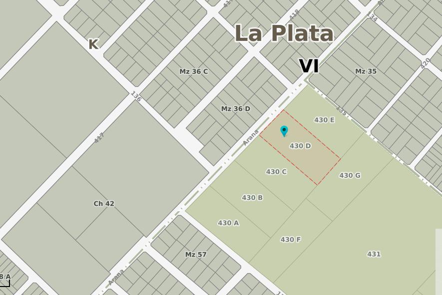 Fracciones de 10.000 mts sobre Av. arana 419 y 136