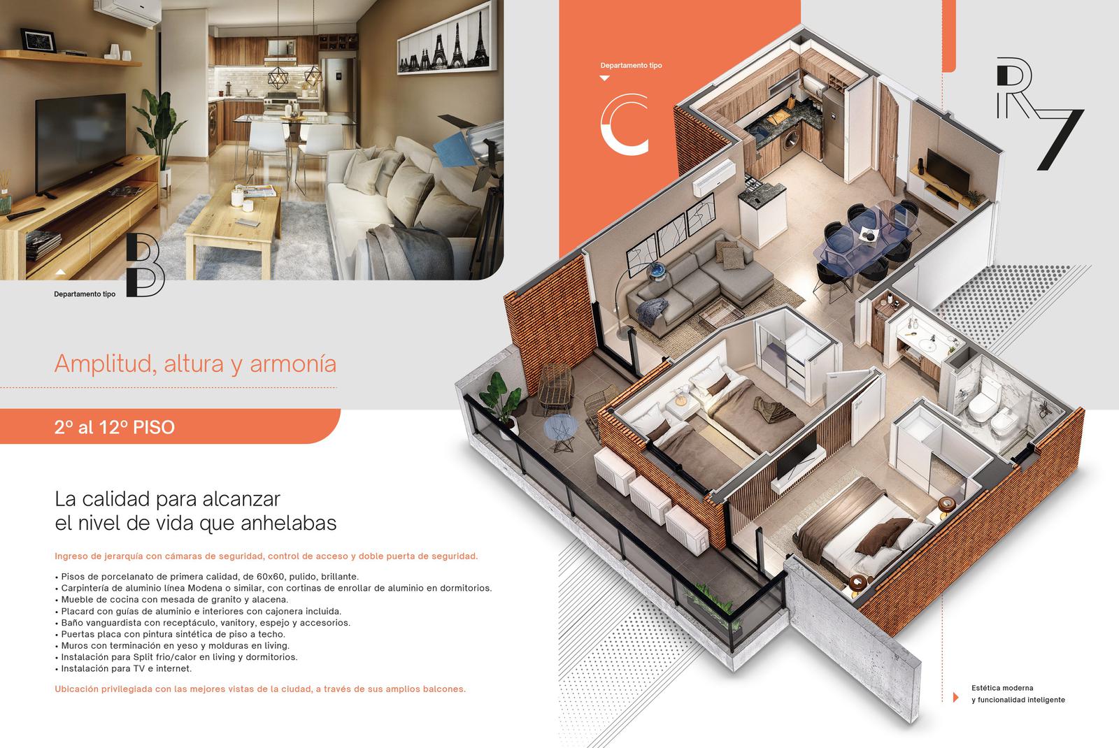 VENTA EN REGGIA 7 - DEPTO DE 1 Y 2 DORM EN NUEVA CORDOBA