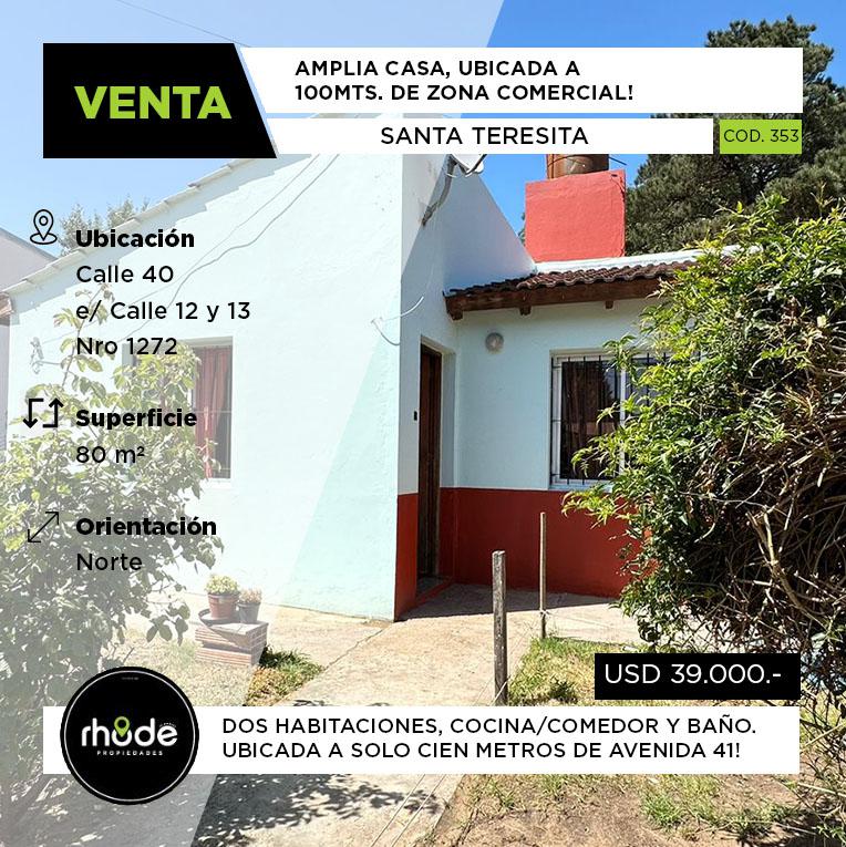 Casa en Santa Teresita - Calle 40 nro 1272 entre 12 y 13