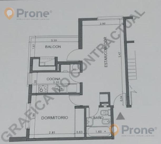 VENTA BAUEN 1 DORMITORIO CON COCHERA EN LOS PASOS