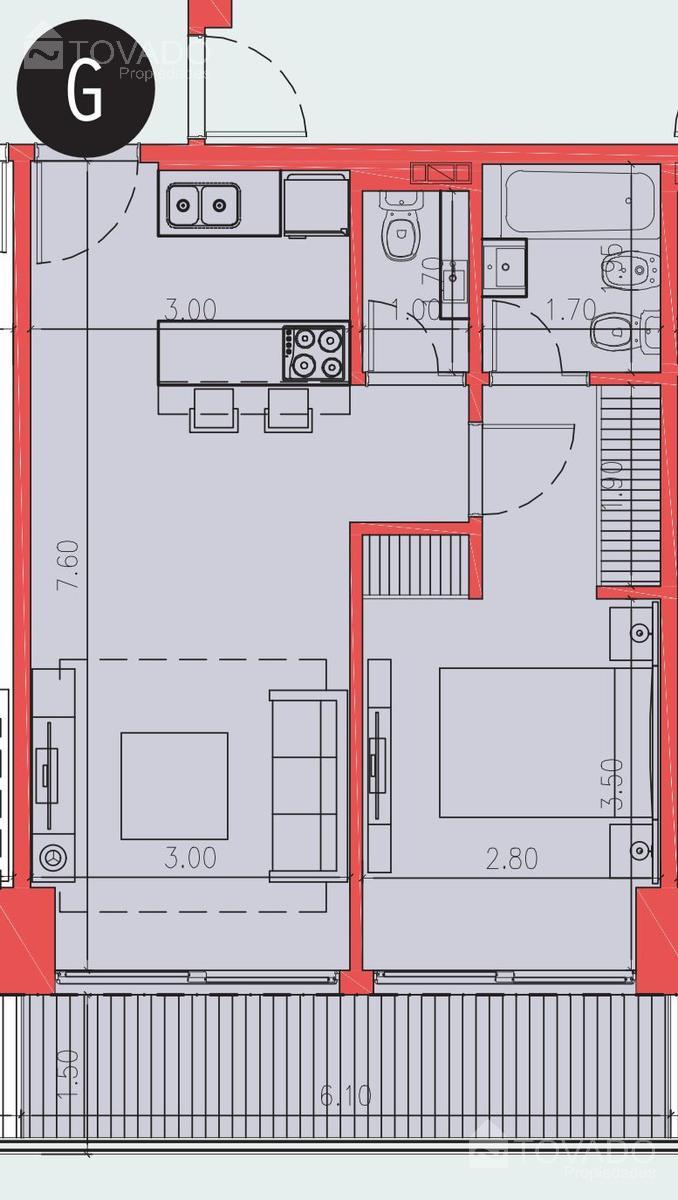 2 Ambientes en CONSTRUCCION! Piso alto en lo mejor de Núñez!