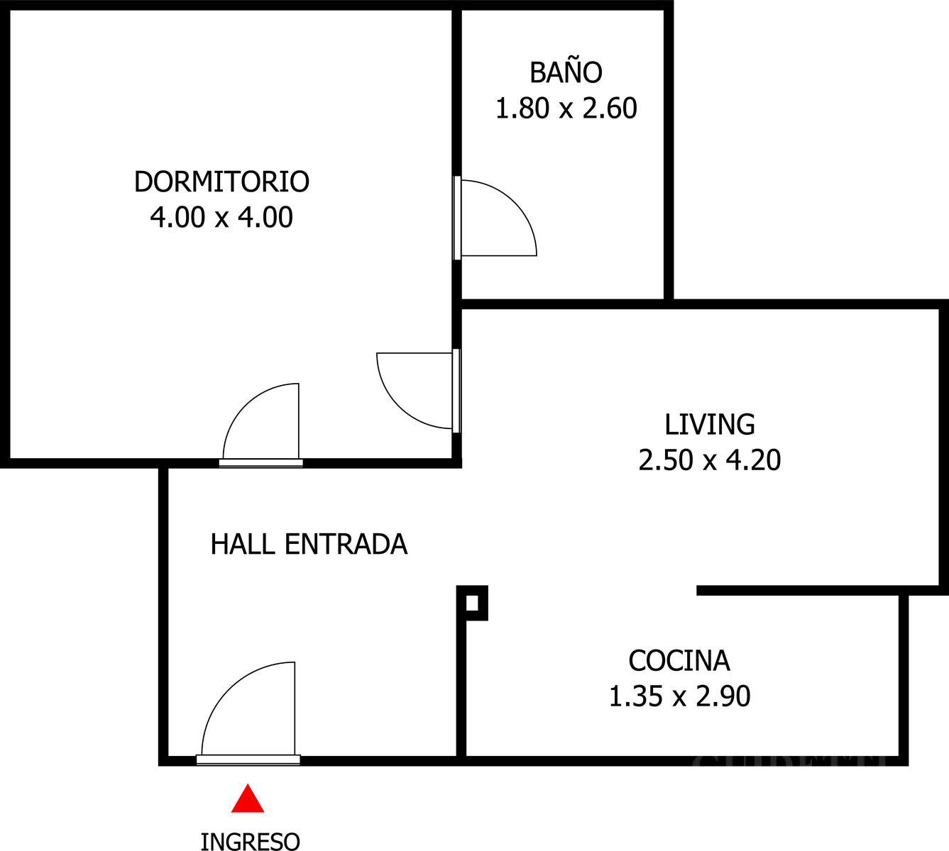 Alquiler PH 2 ambientes Planta Baja COGHLAN