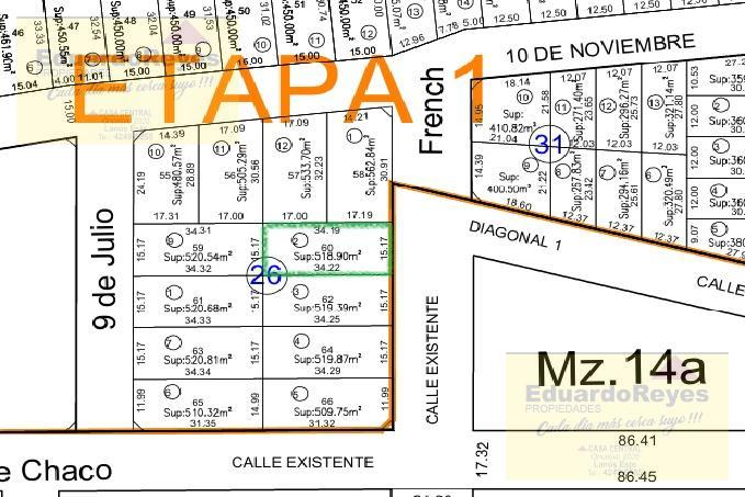 Terreno en  VENTA EN RIBERAS DE SAN VICENTE