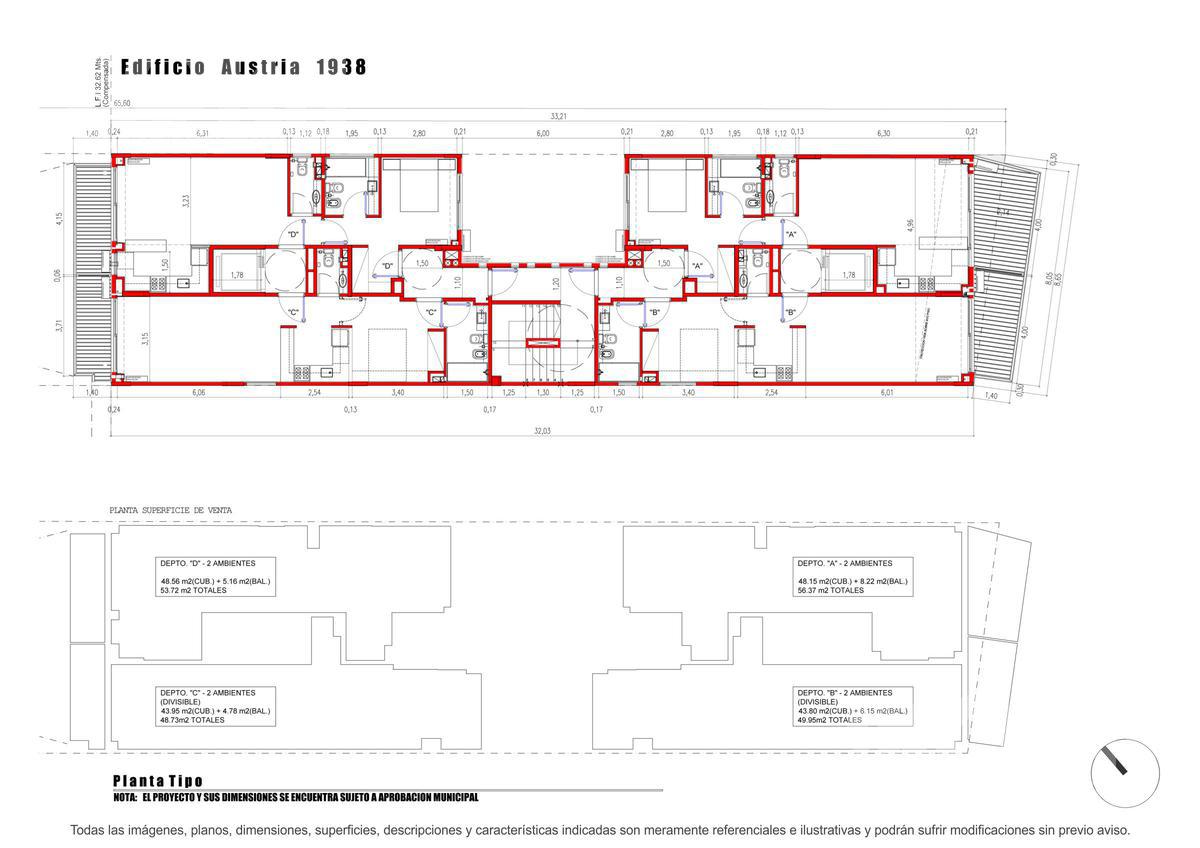 VENTA DEPARTAMENTO DE 1 AMBIENTE DIVISIBLE A ESTRENAR EN BARRIO NORTE