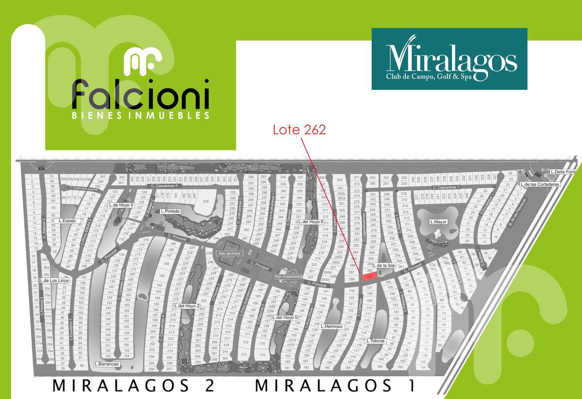 VENTA LOTE/TERRENO MIRALAGOS COSTA DE LAGO