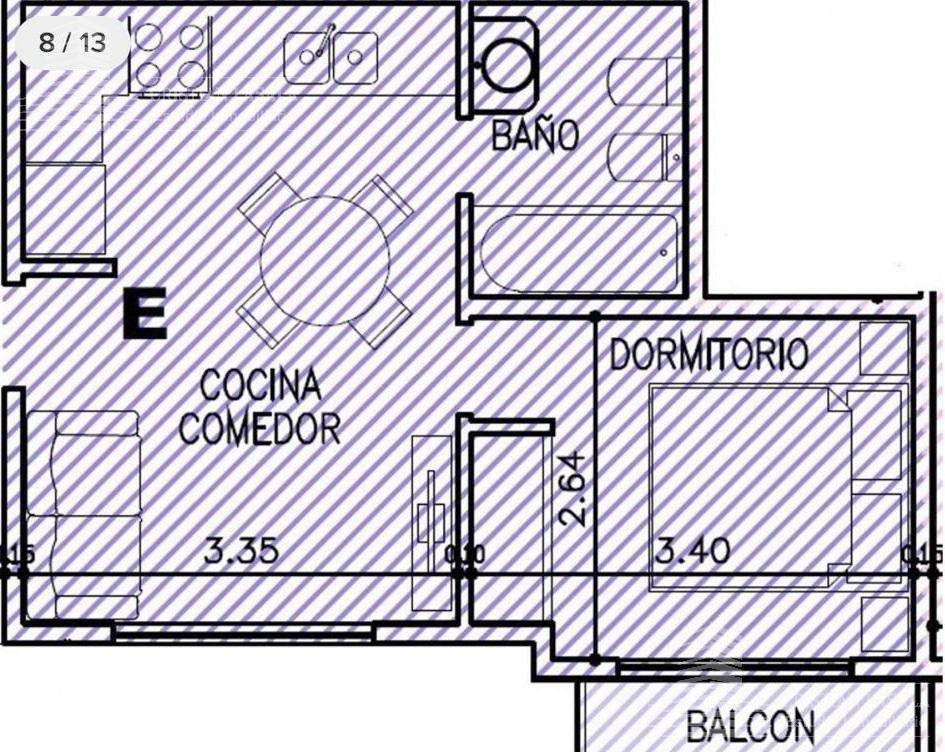 Departamento 2 Ambientes- Merlo Norte