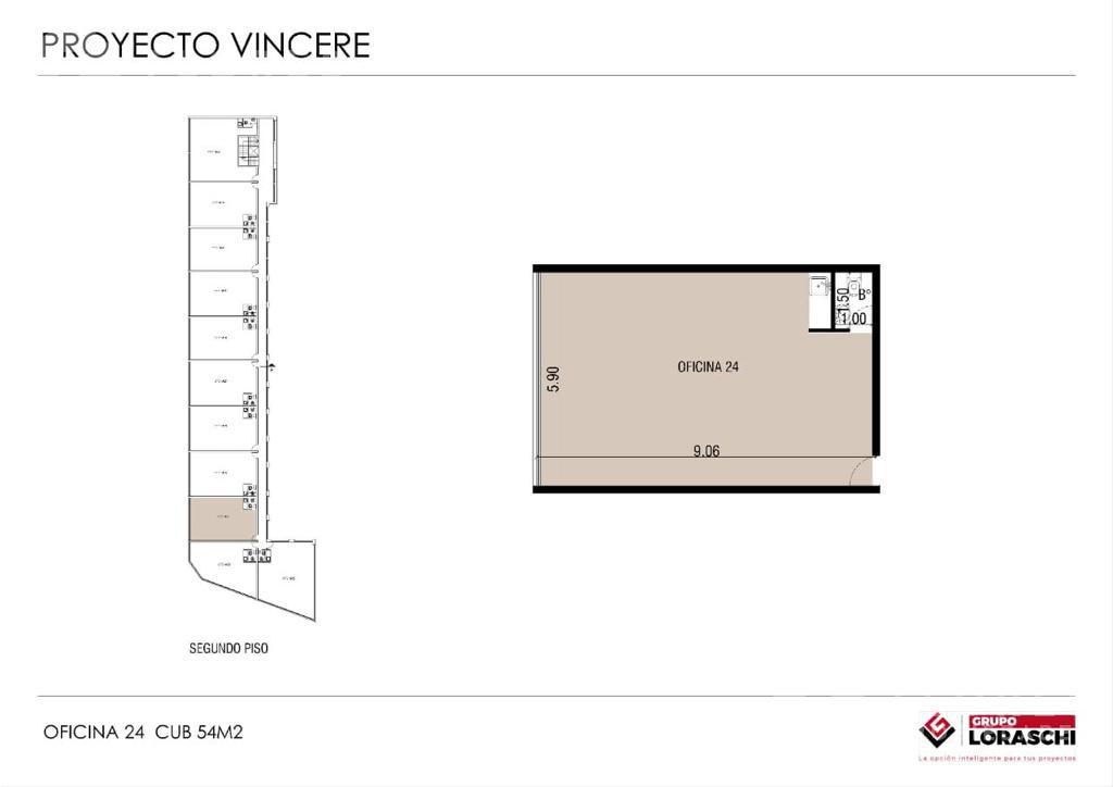 Flores Prop. Vende Oficina en Complejo Comercial Vincere - Pilar - Colectora - Km 53