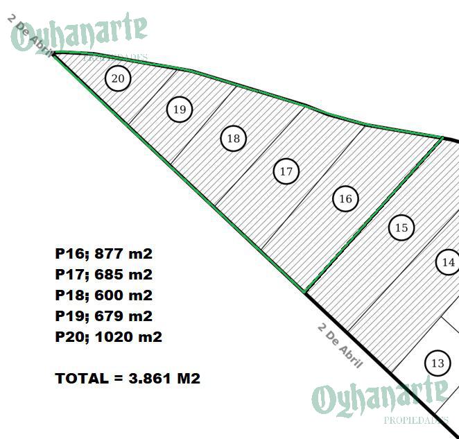 VENTA de FRACCIÓN INDUSTRIAL y COMERCIAL en calle 2 de ABRIL y ROSARIO, MORENO.