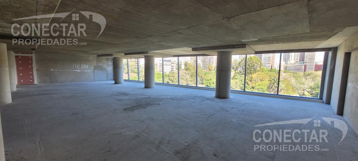 Oficina en alquiler 500 m2 Planta Libre  - Vista abierta frente al parque  - 4 cocheras