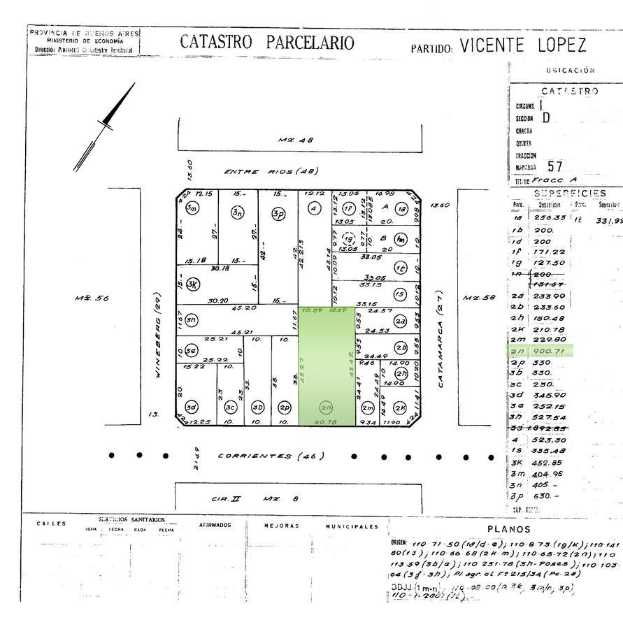 Terreno en Olivos - INMEJORABLE ZONA RESIDENCIAL