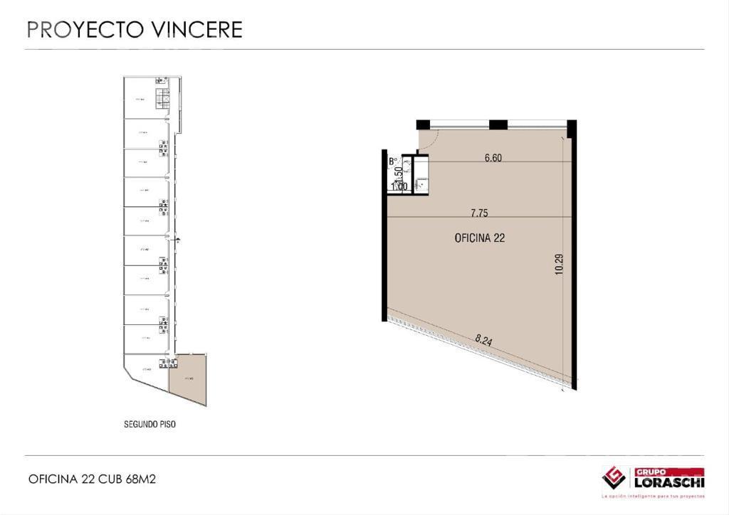 Flores Prop. Vende Oficina en Complejo Comercial Vincere - Pilar - Colectora - Km 53