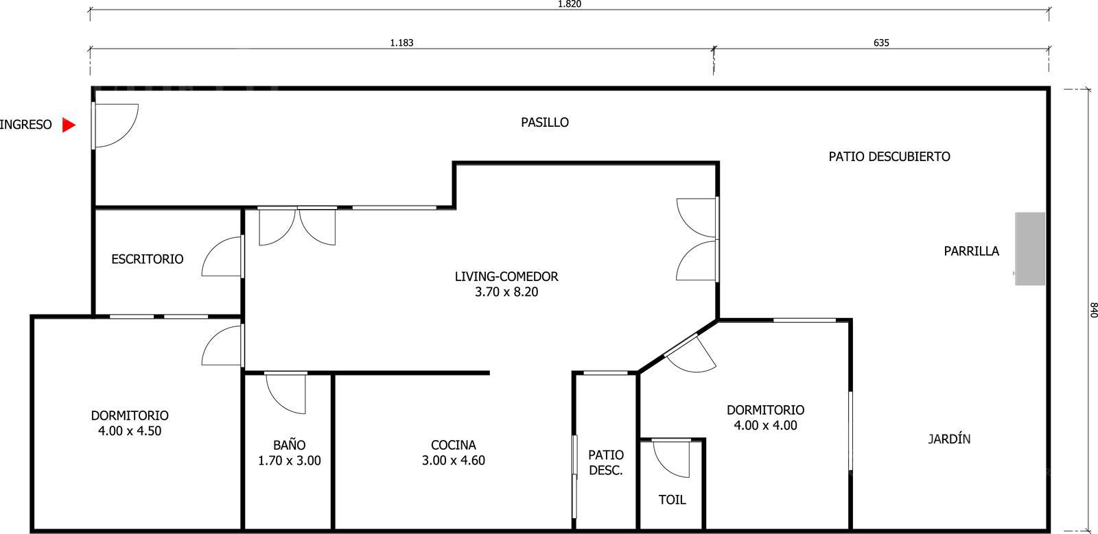 Venta PH 4 ambientes con Patio y  Jardín en Villa Pueyrredón